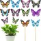 8 Pcs Butterfly Diamond Art Kits for Adults, Diamond Painting Kits for Outdoor Decor, Garden Porch Balcony Yard Decorations Arts and Crafts for Outside